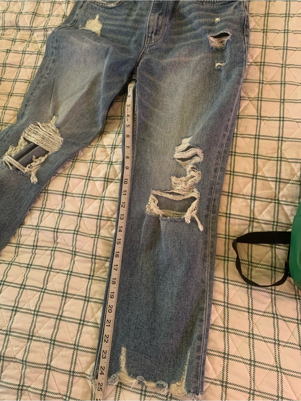 Flying Monkey Light Blue Distressed Ankle Jeans